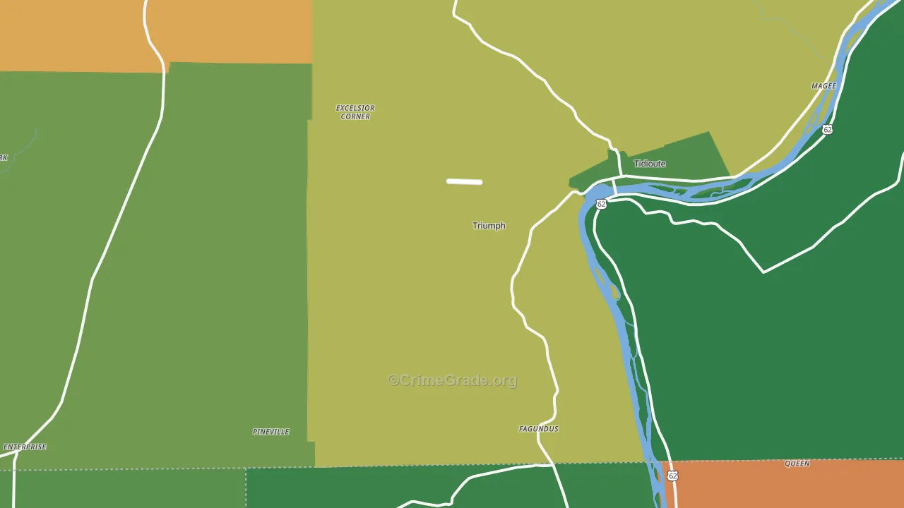 Starr, PA Map of Theft Rates