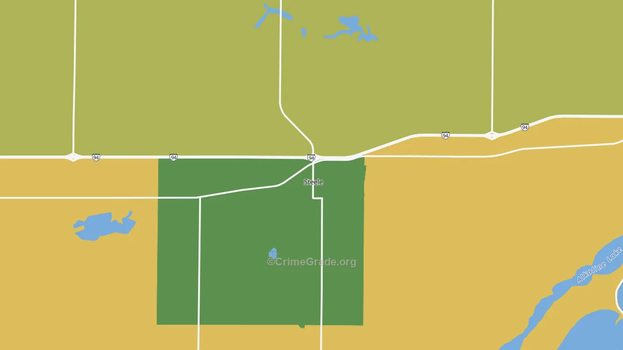 Steele, ND Map of Theft Rates