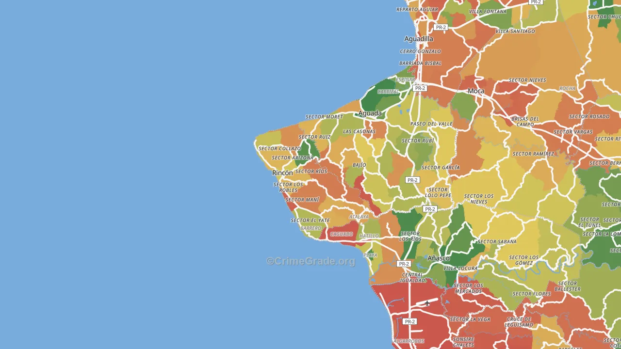 Stella Rincon, PR Map of Theft Rates