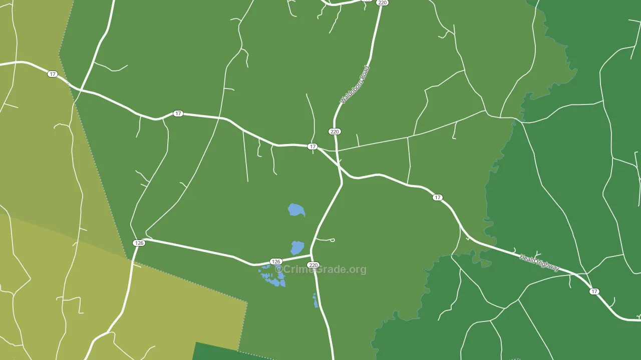Stickney Corner, ME Map of Theft Rates