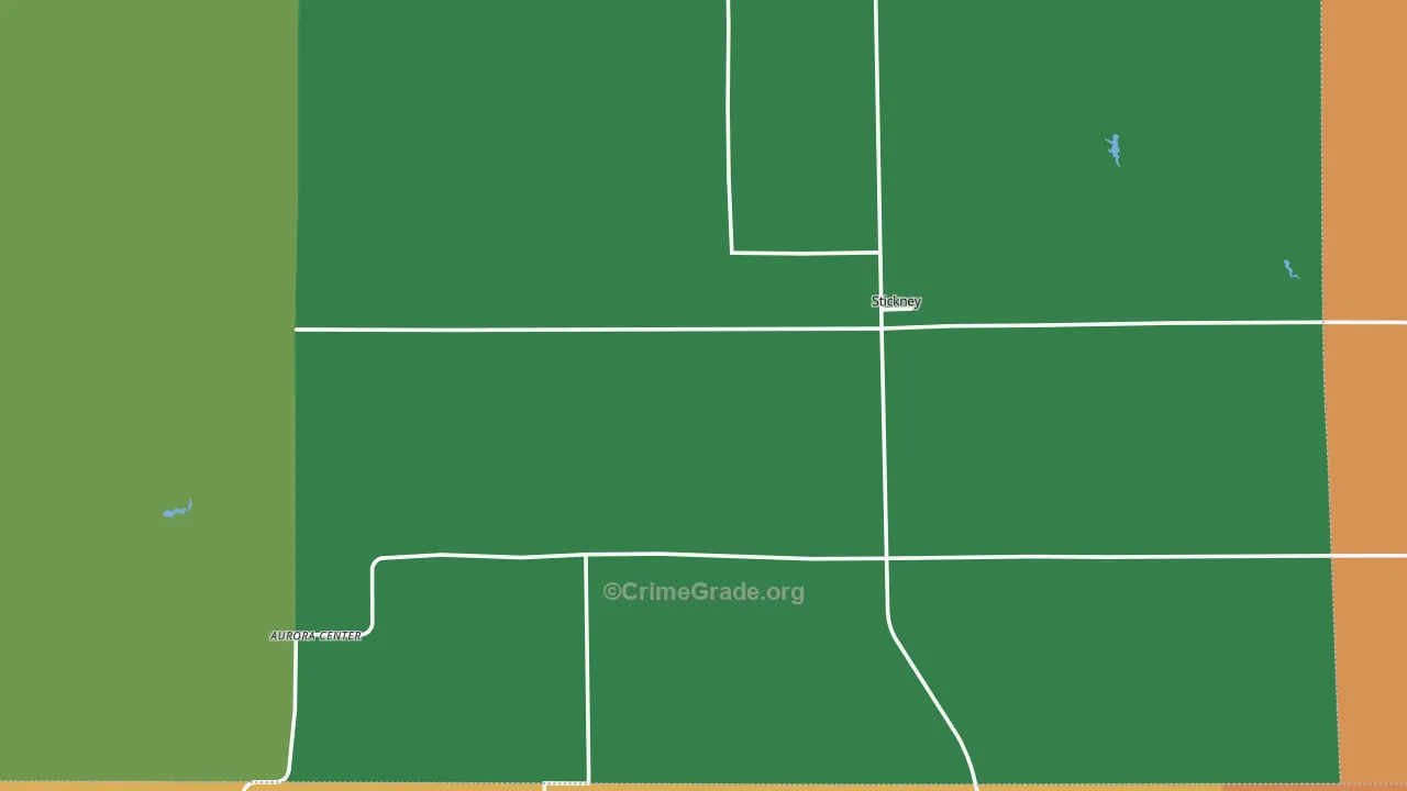 Stickney, SD Map of Theft Rates