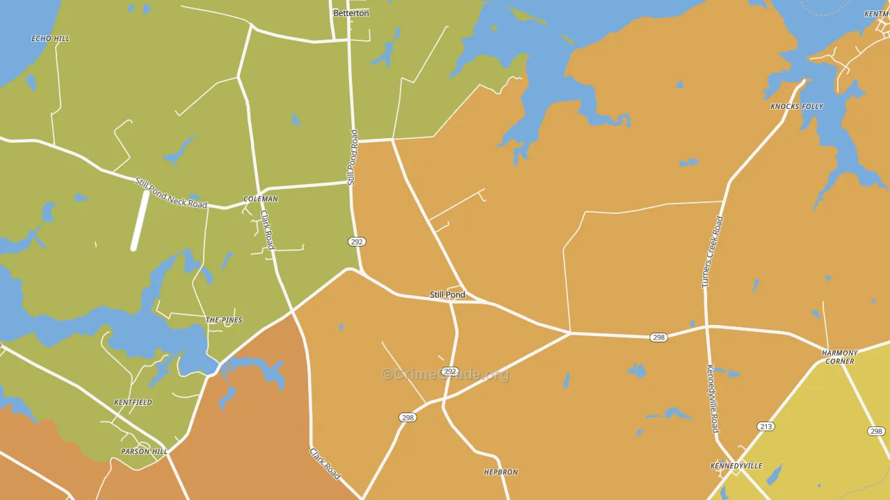 Still Pond, MD Map of Theft Rates