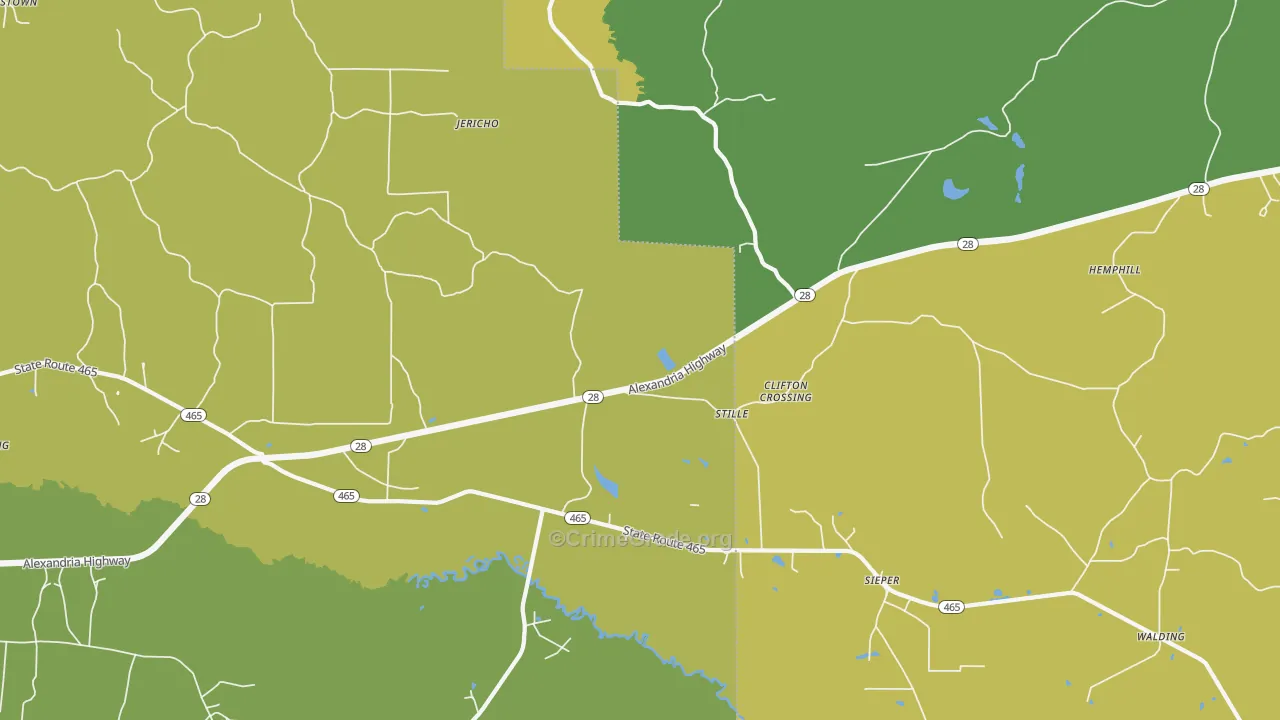 Stille, LA Map of Theft Rates