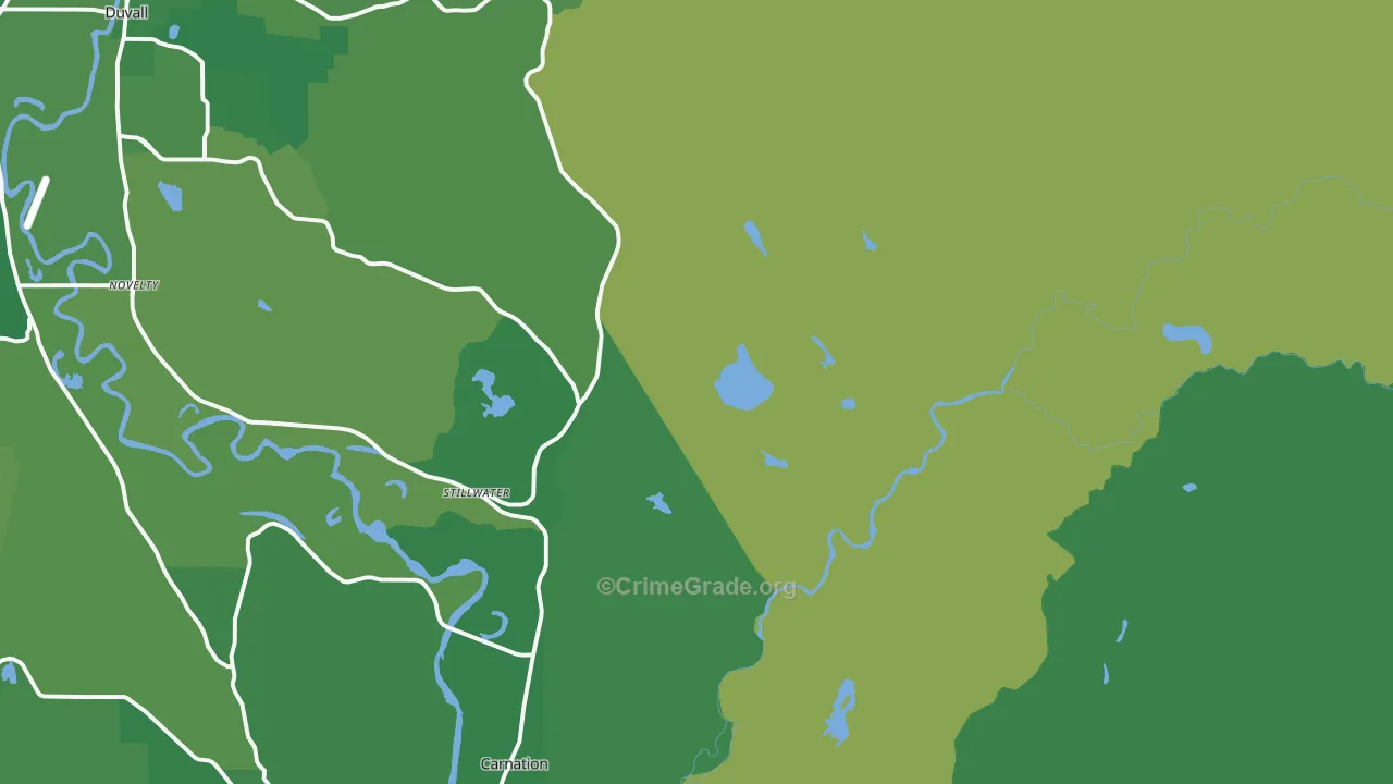 Stillwater, WA Map of Theft Rates