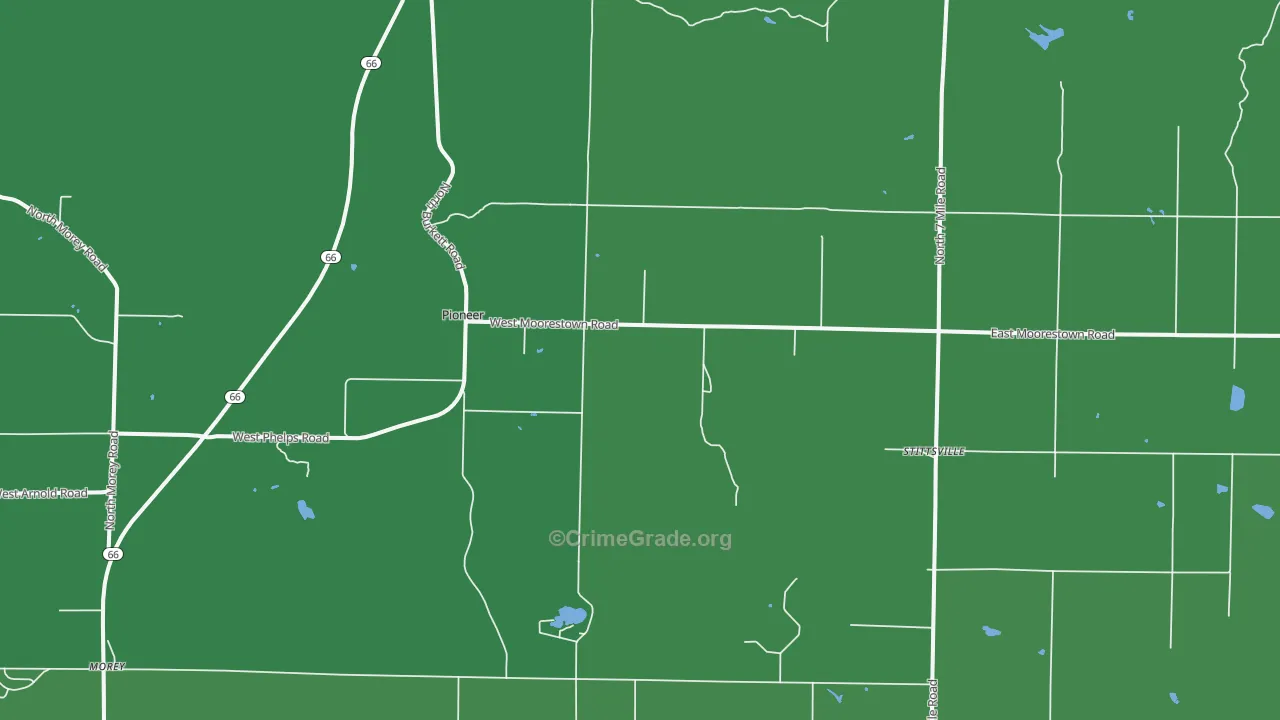 Stittsville, MI Map of Theft Rates