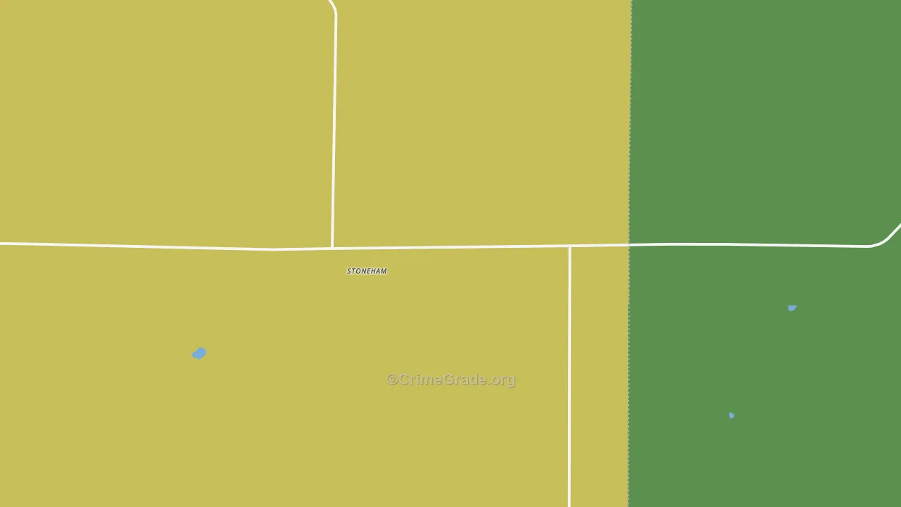 Stoneham, CO Map of Theft Rates
