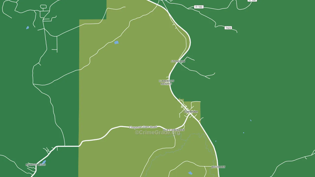 Stoneham, PA Map of Theft Rates