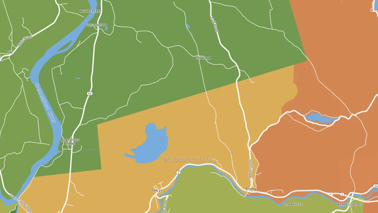 Stoneville, MA Map of Theft Rates