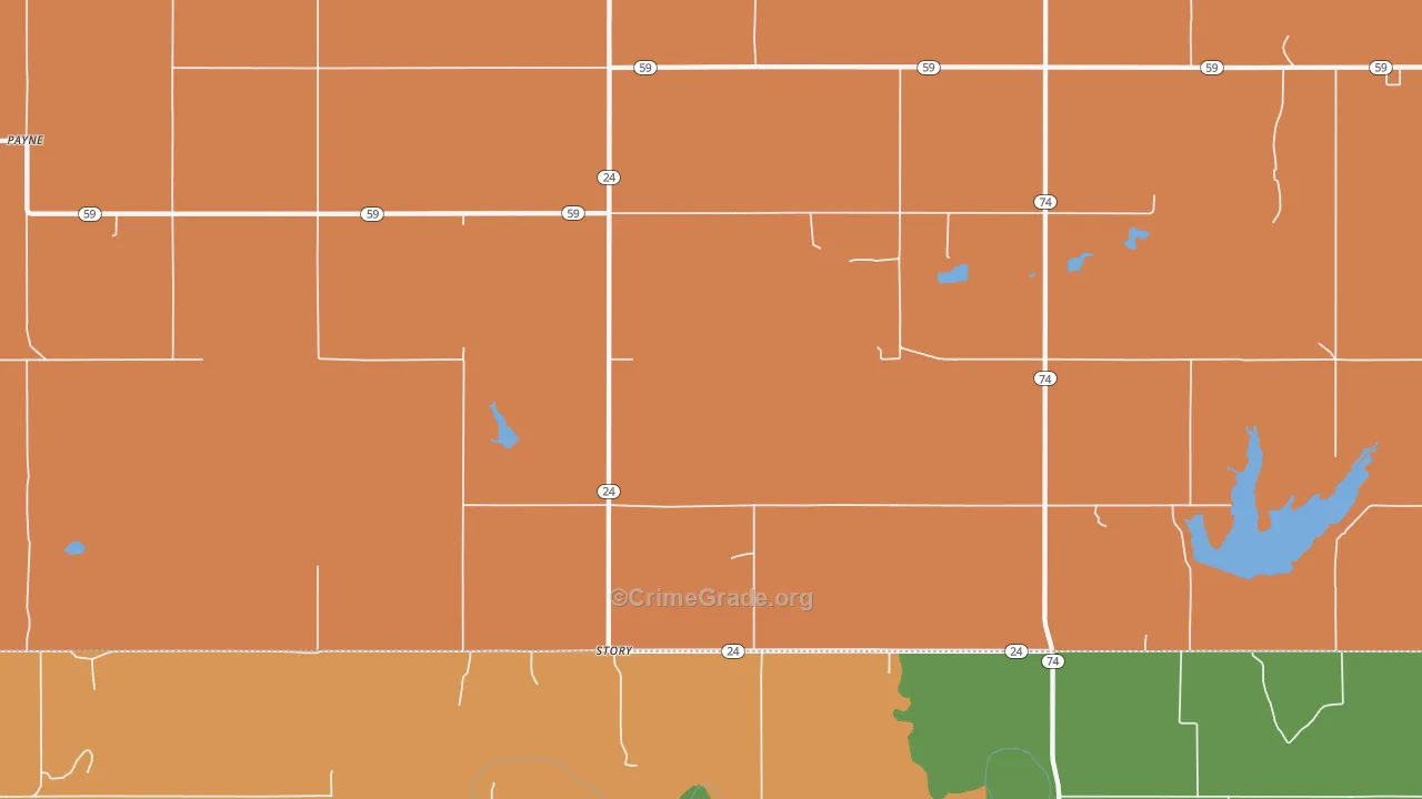 Story, OK Map of Theft Rates