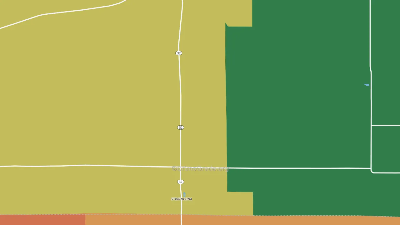 Strathcona, MN Map of Theft Rates