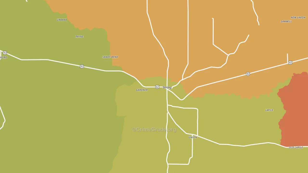 Strong, AR Map of Theft Rates