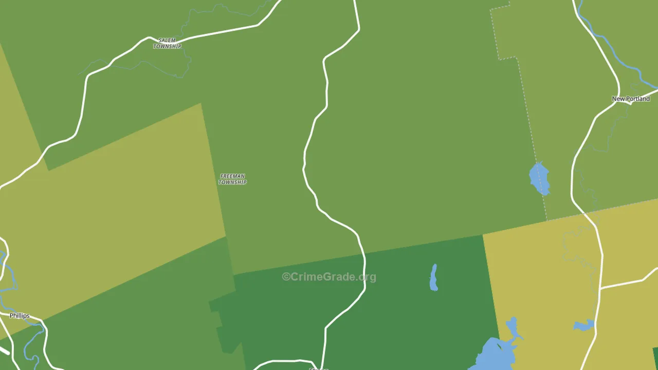 Strong, ME Map of Theft Rates