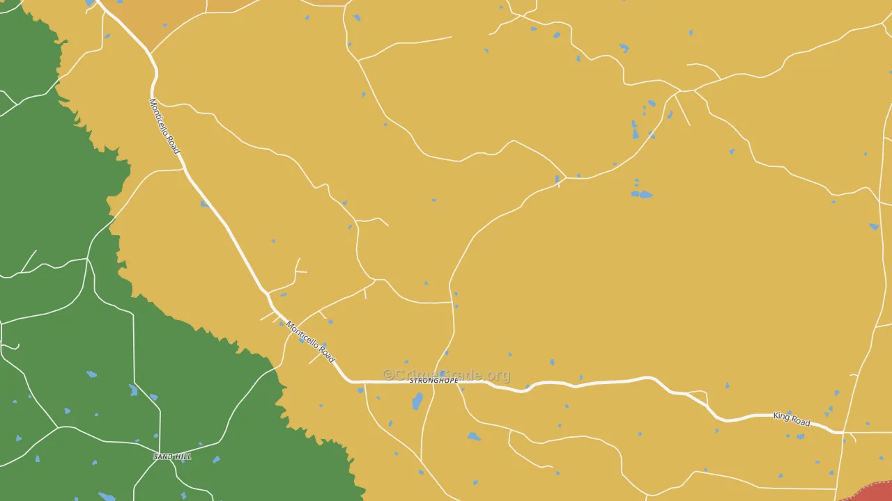 Stronghope, MS Map of Theft Rates