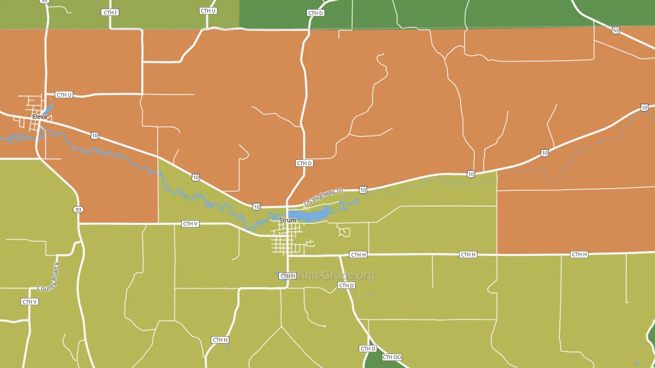 Strum, WI Map of Theft Rates