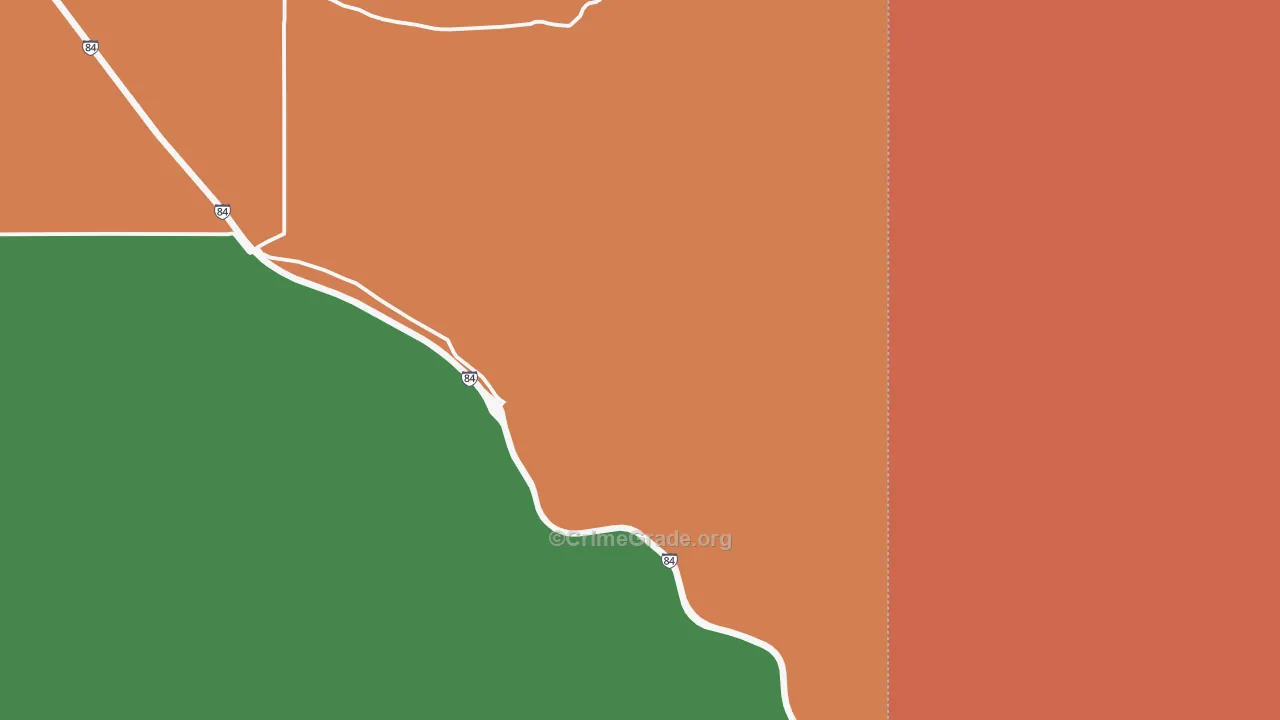 Sublett, ID Map of Theft Rates