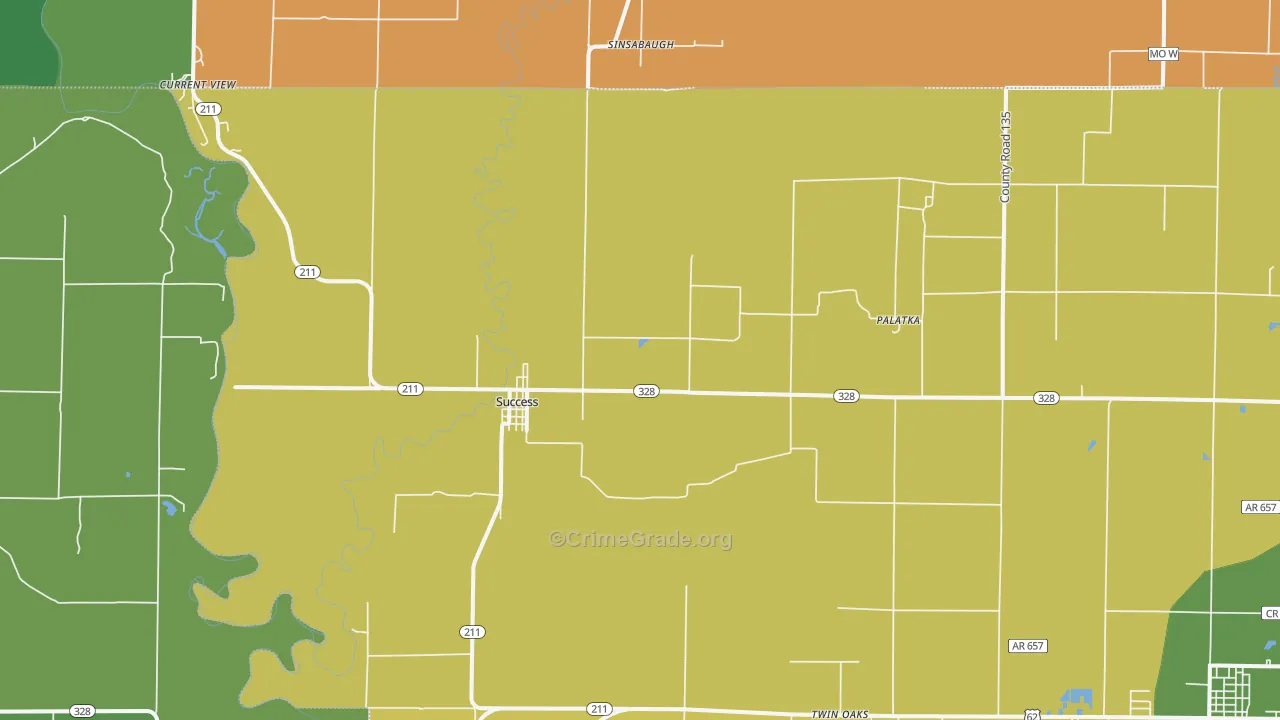Success, AR Map of Theft Rates
