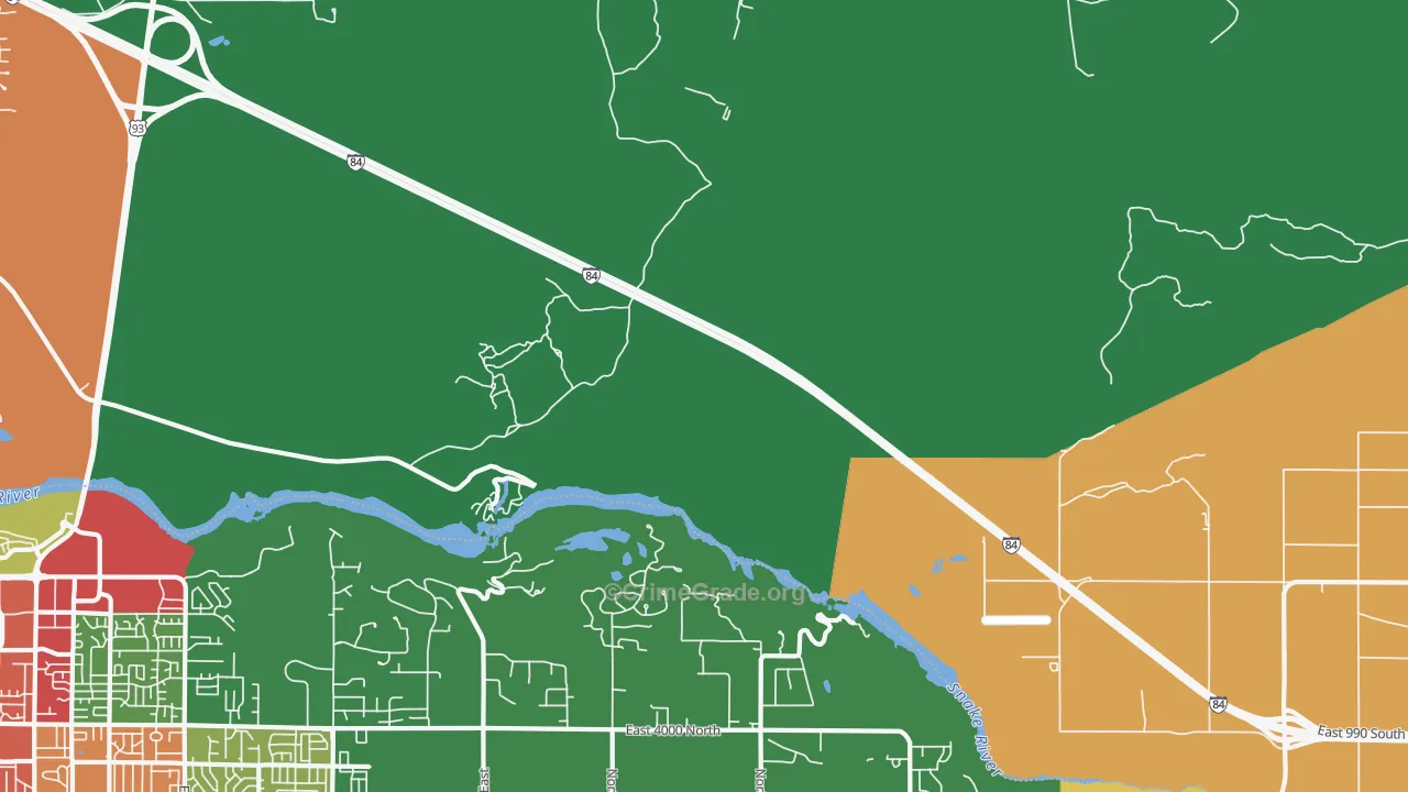 Sugar Loaf, ID Map of Theft Rates