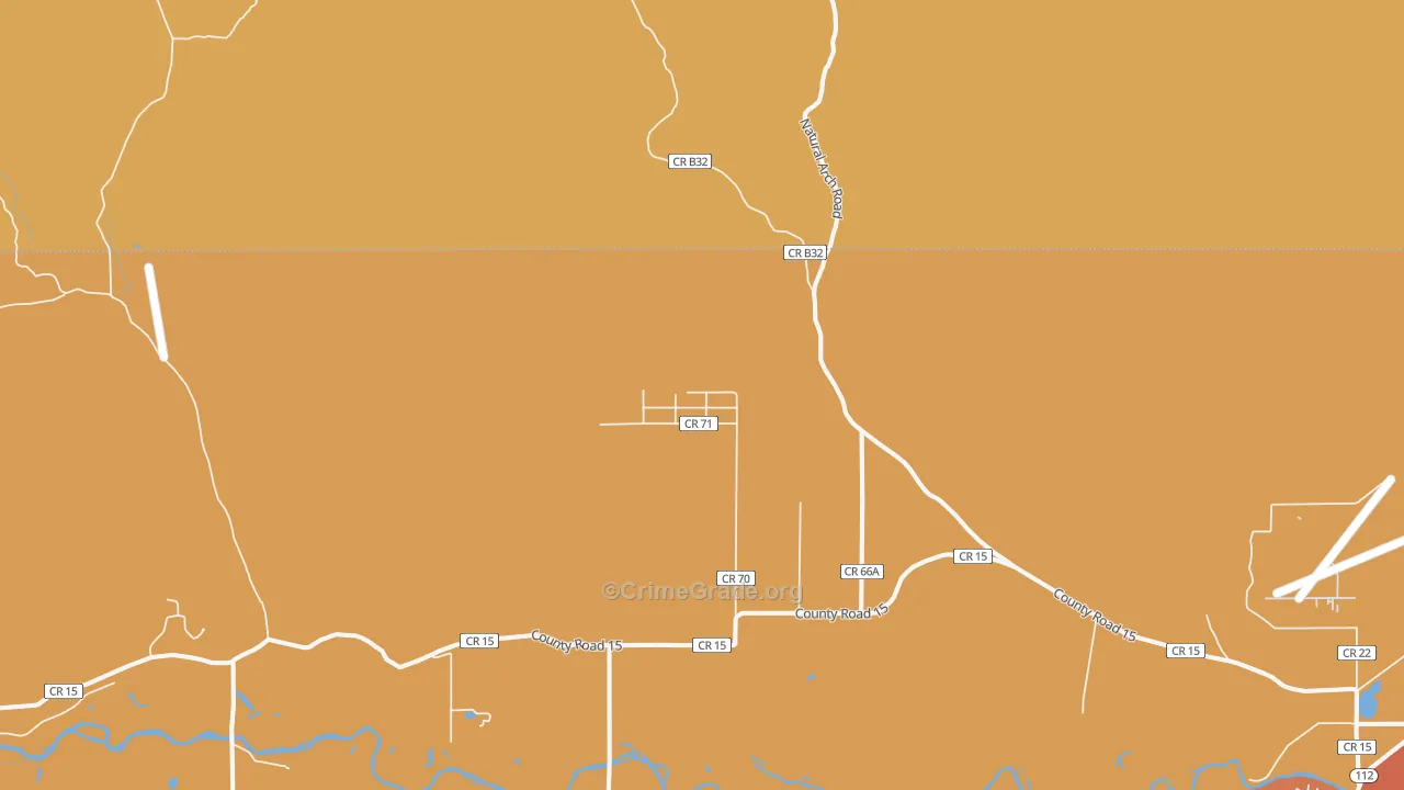 Summitville, CO Map of Theft Rates