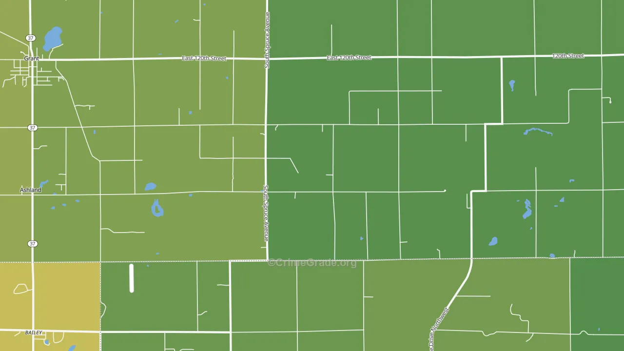 Sun, MI Map of Theft Rates