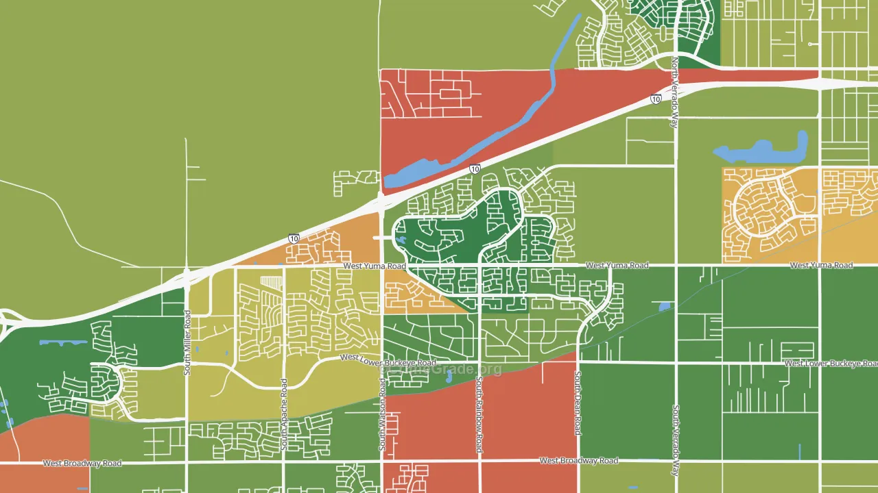 Sundance, Buckeye, AZ Map of Theft Rates