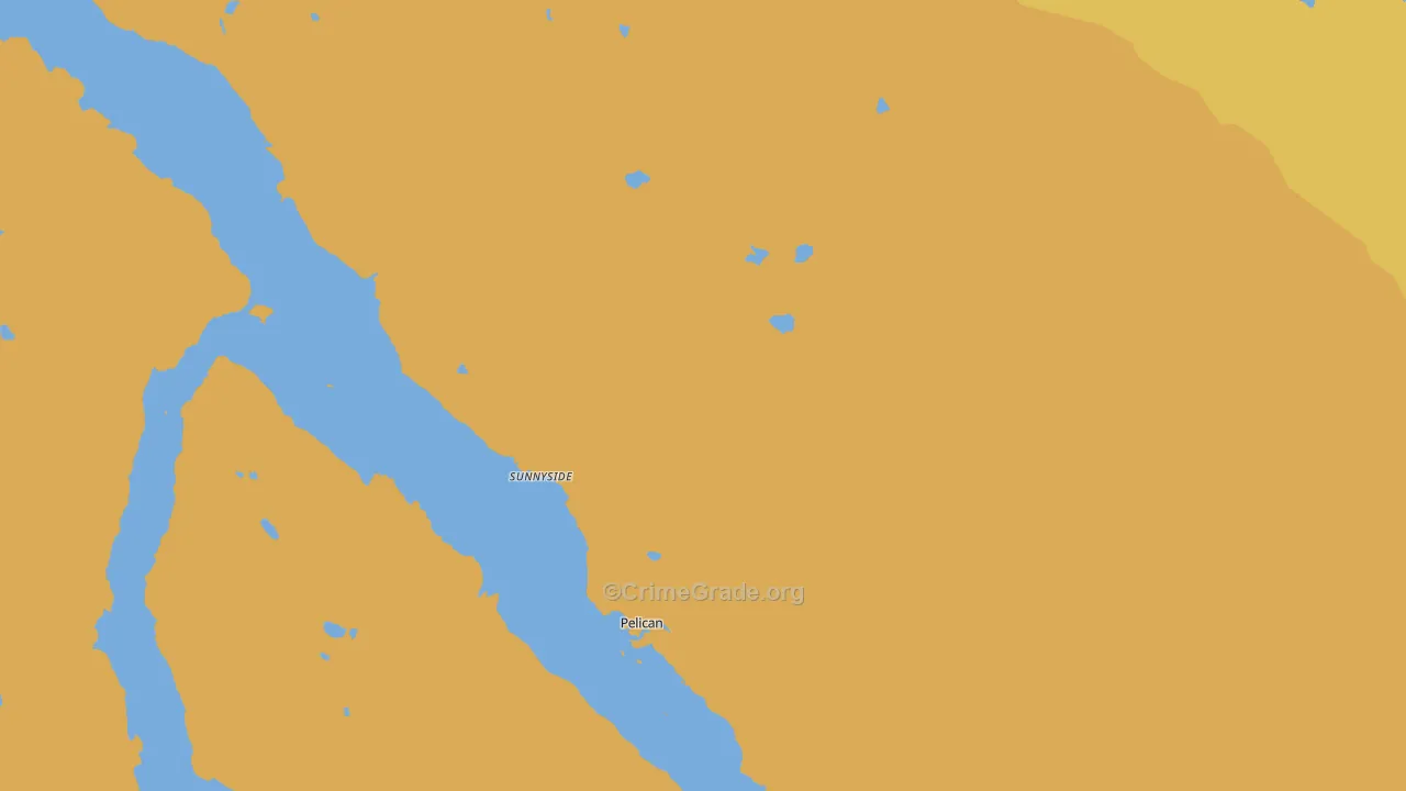 Sunnyside, AK Map of Theft Rates