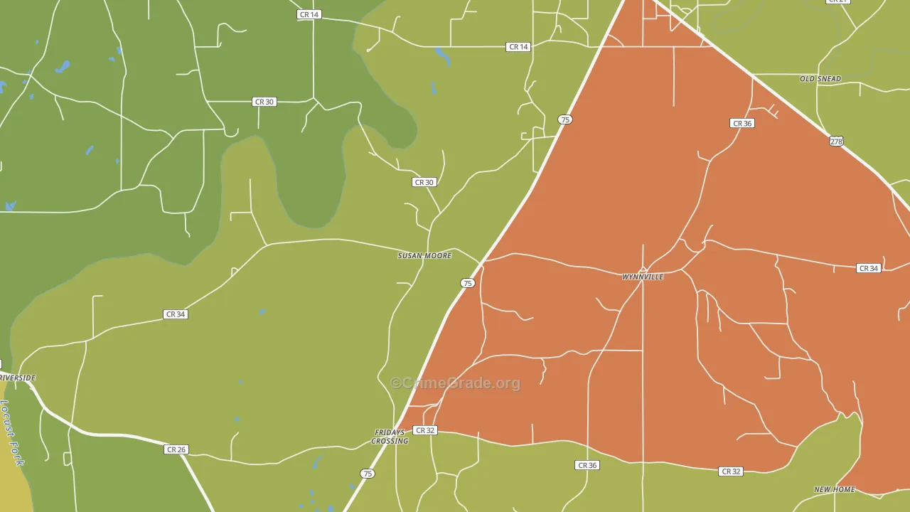 Susan Moore, AL Map of Theft Rates