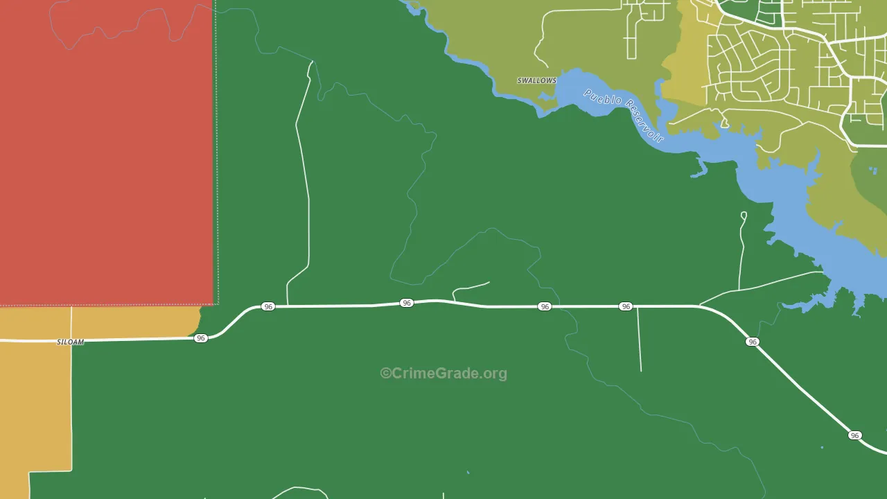 Swallows, CO Map of Theft Rates