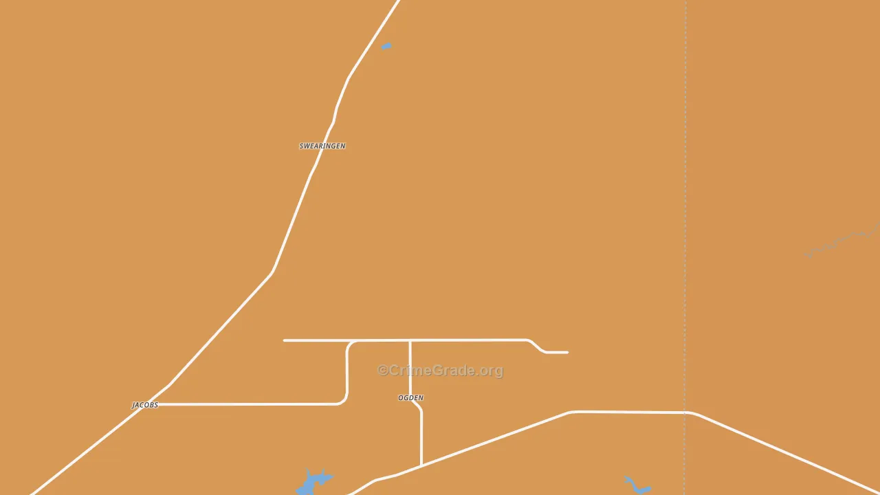 Swearingen, TX Map of Theft Rates