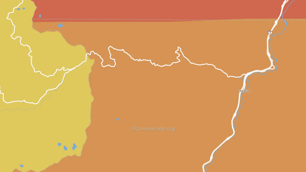 Sweetbriar, CA Map of Theft Rates