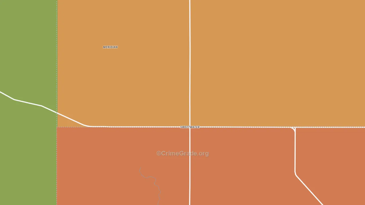 Sweetwater, OK Map of Theft Rates