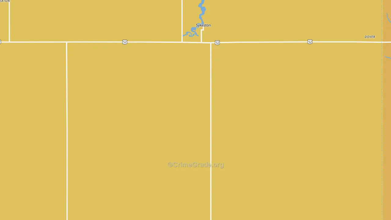 Sykeston, ND Map of Theft Rates