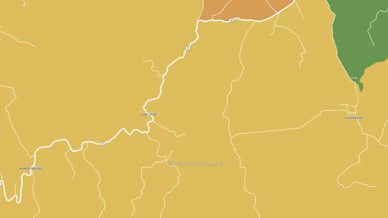 Sylamore, AR Map of Theft Rates