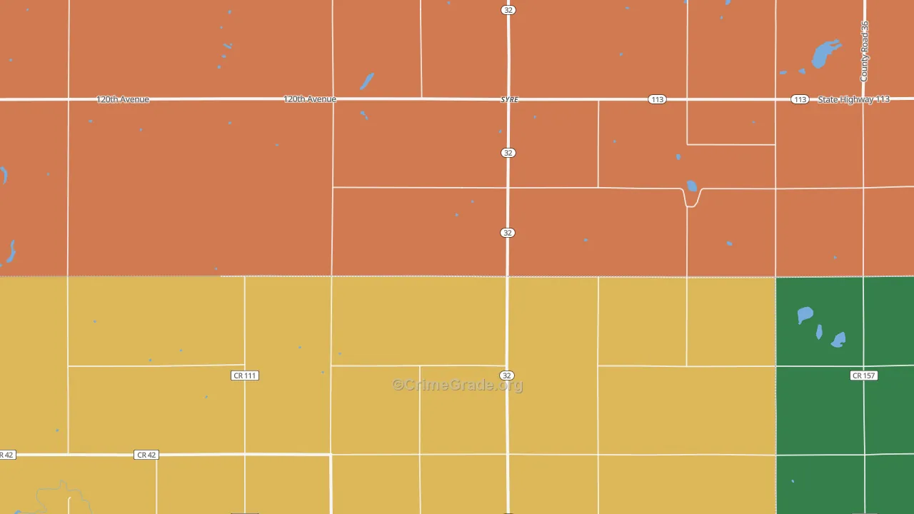 Syre, MN Map of Theft Rates
