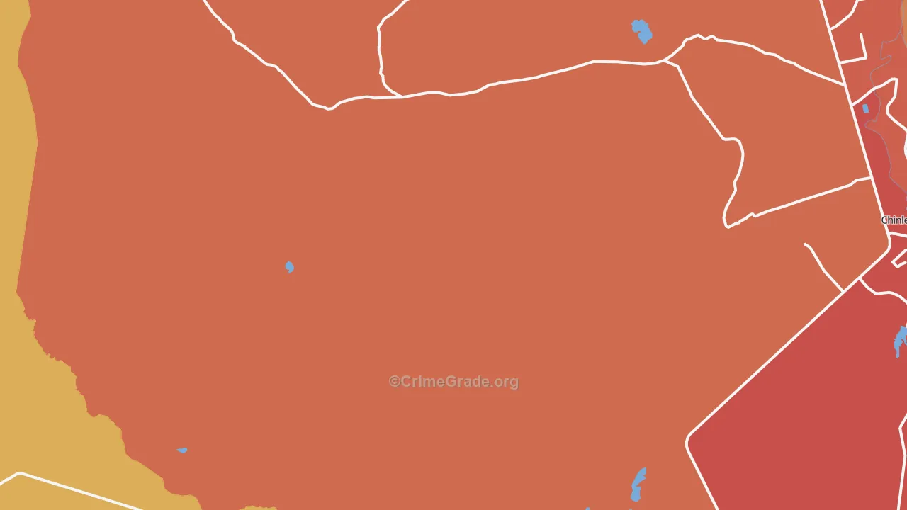 Tahchee, AZ Map of Theft Rates
