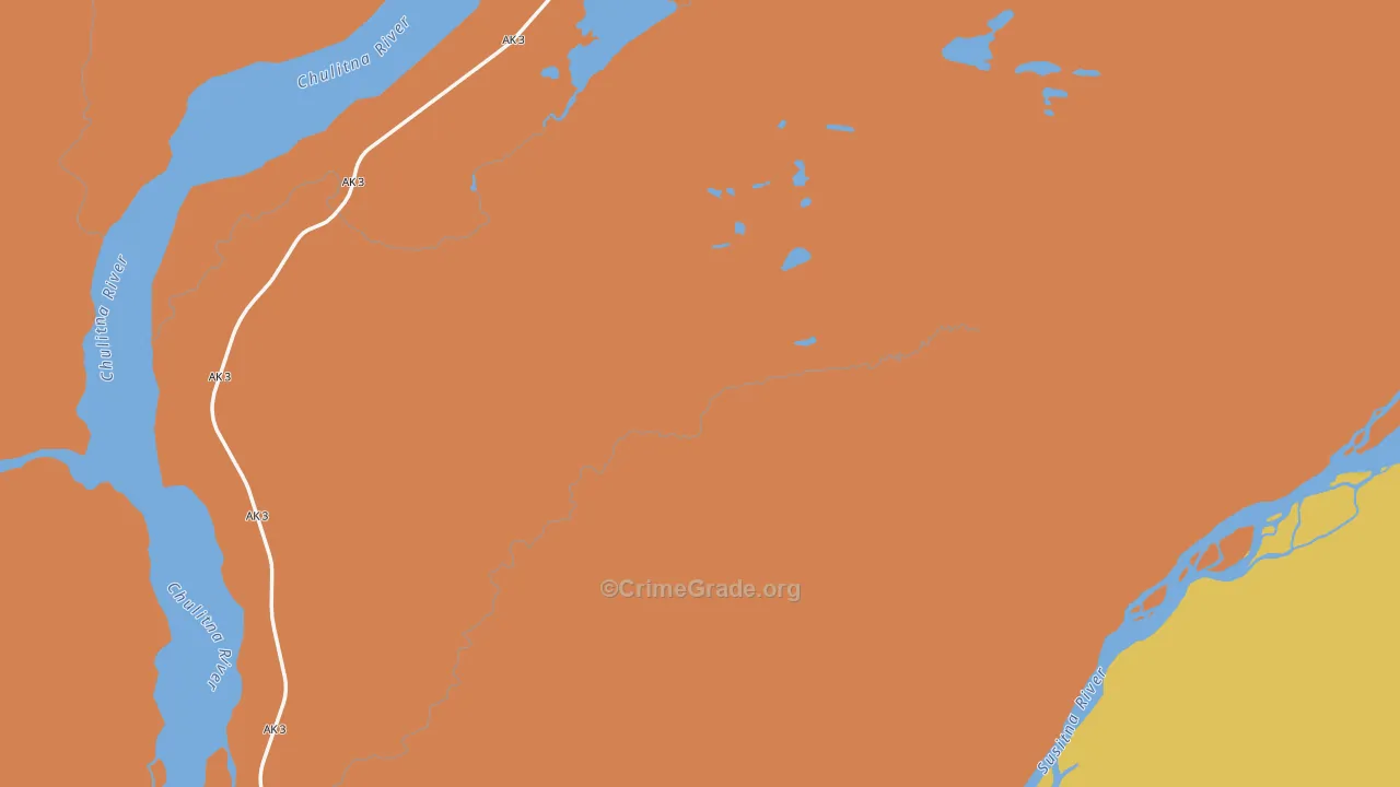 Takotna, AK Map of Theft Rates