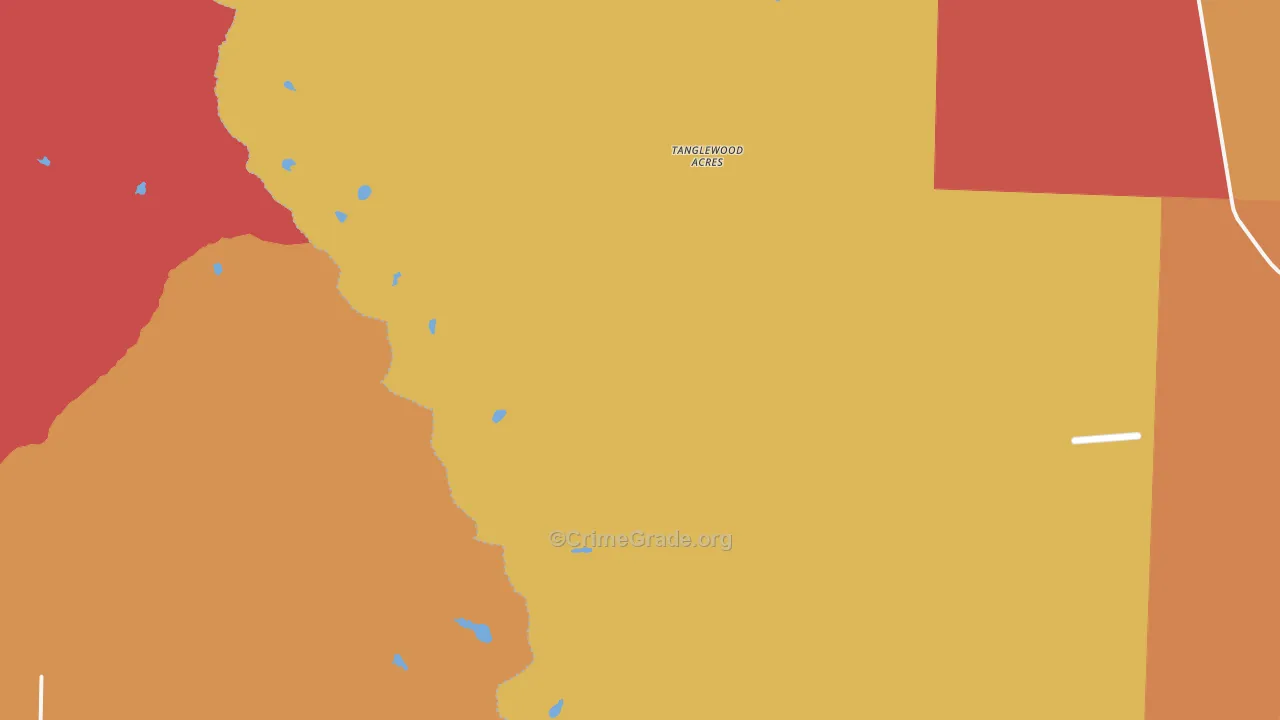 Tanglewood Acres, CO Map of Theft Rates