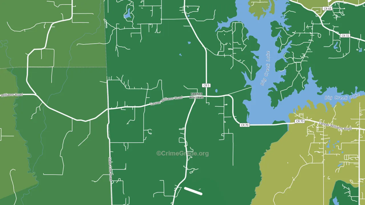 Tanner Williams, AL Map of Theft Rates