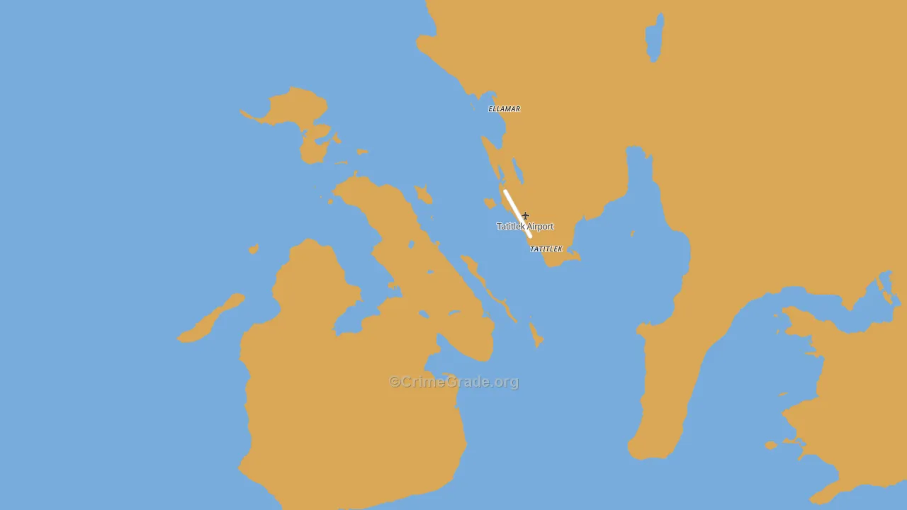 Tatitlek, AK Map of Theft Rates