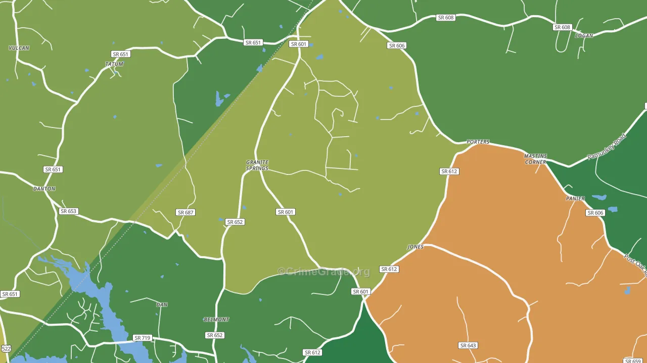 Tatum, VA Map of Theft Rates