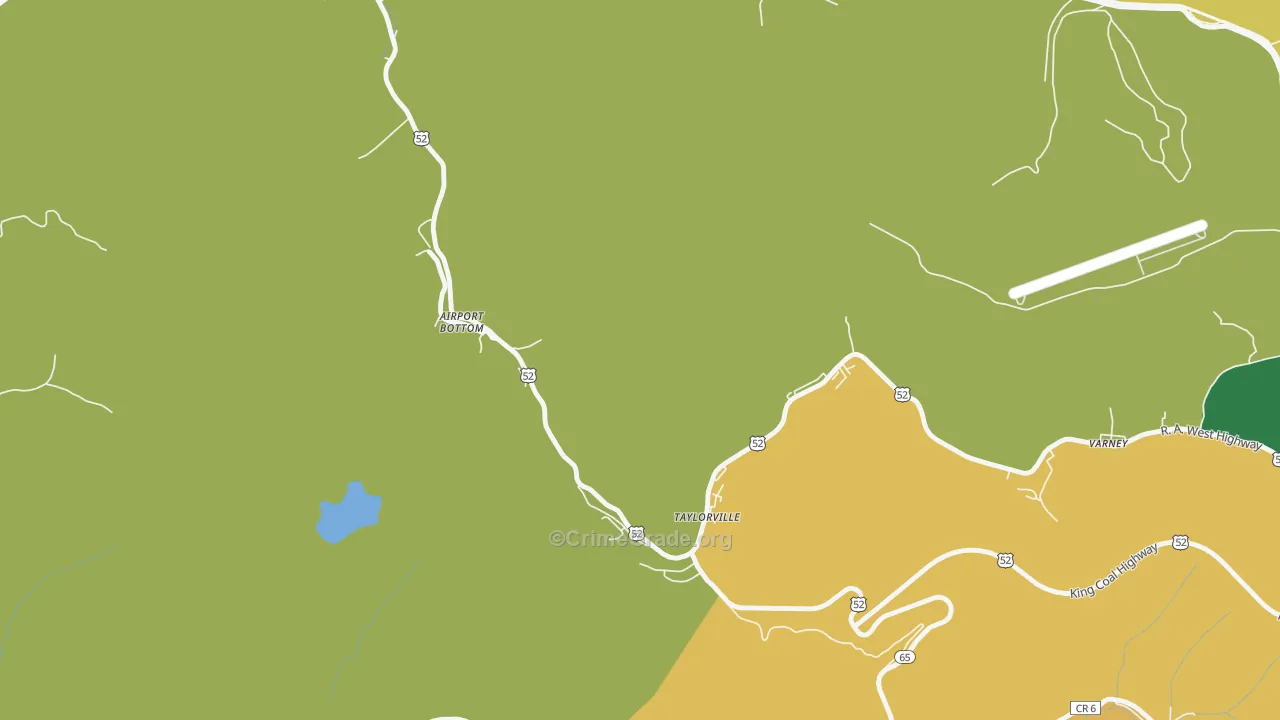 Taylorville, WV Map of Theft Rates