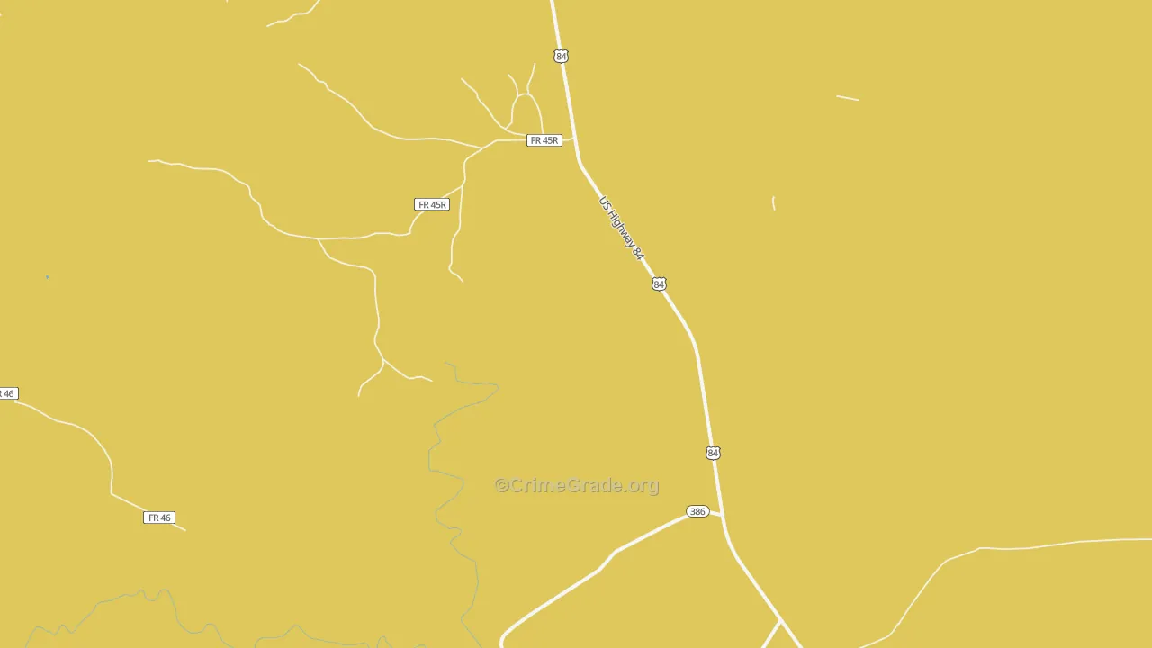 Tecolotito, NM Map of Theft Rates