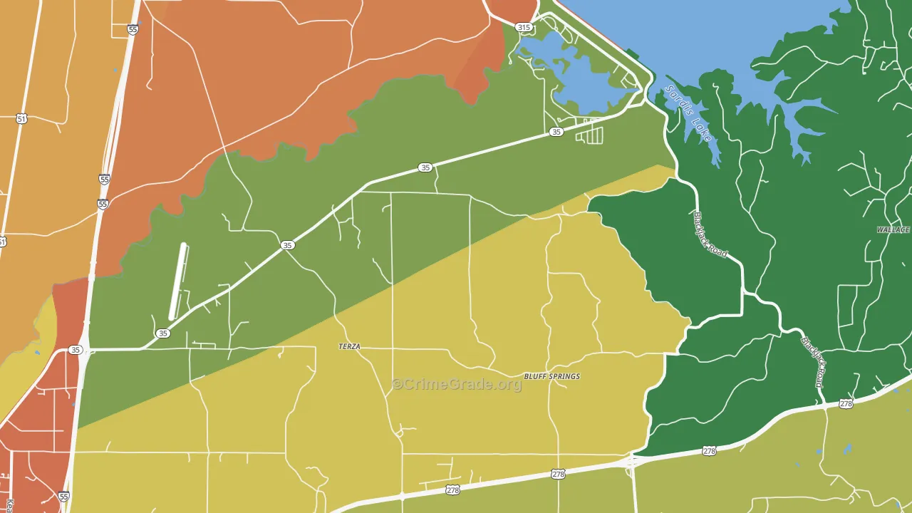 Terza, MS Map of Theft Rates