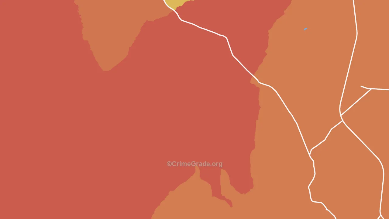 Tes Nez Iah, AZ Map of Theft Rates