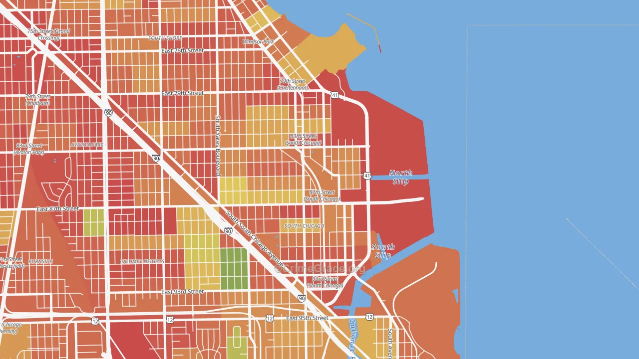 The Bush, Chicago, IL Map of Theft Rates