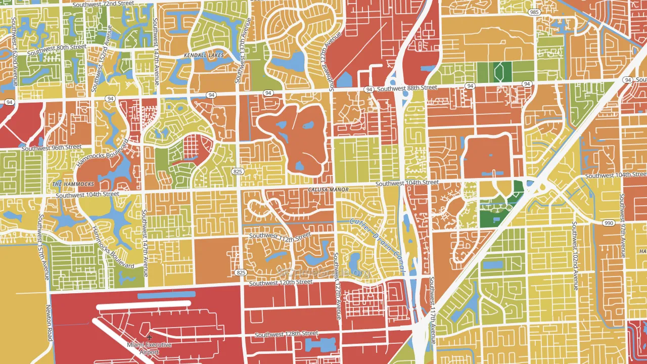 The Crossings, FL Map of Theft Rates