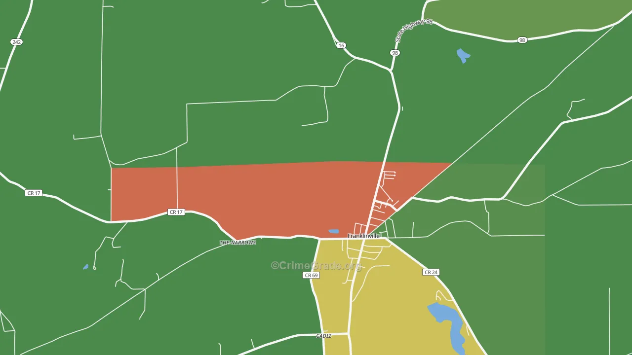The Narrows, NY Map of Theft Rates