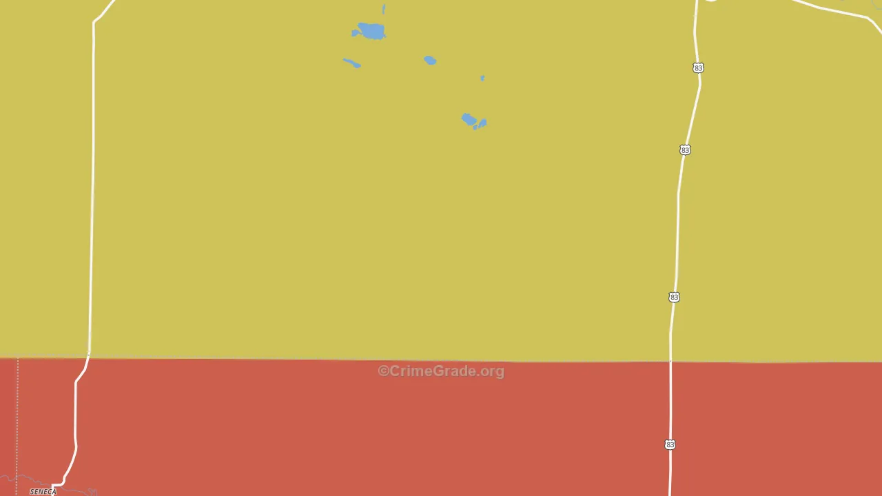 Thedford, NE Map of Theft Rates