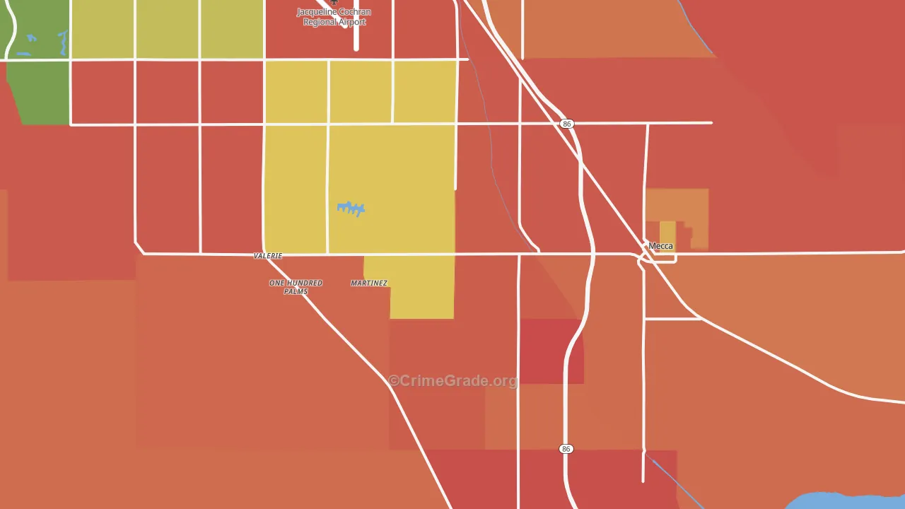 Thermal, CA Map of Theft Rates