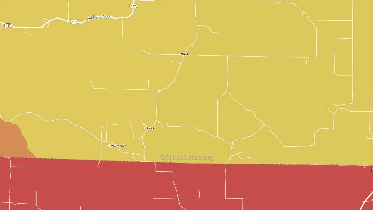 Thida, AR Map of Theft Rates