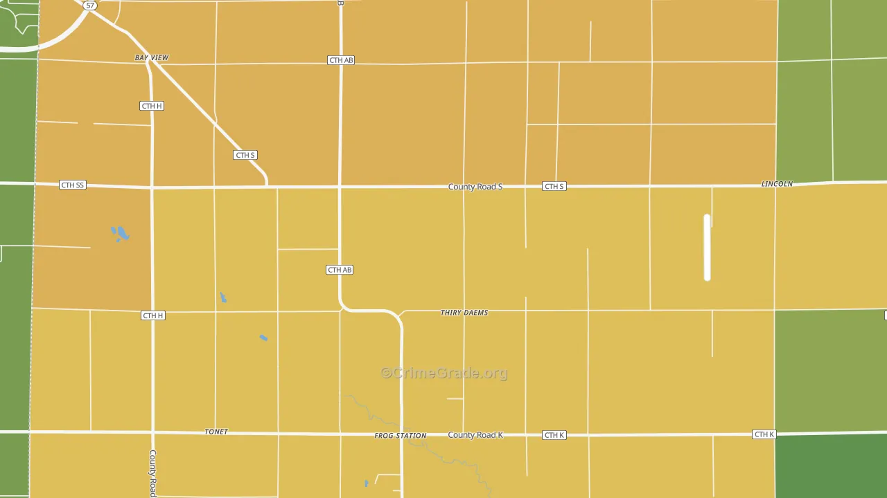 Thiry Daems, WI Map of Theft Rates